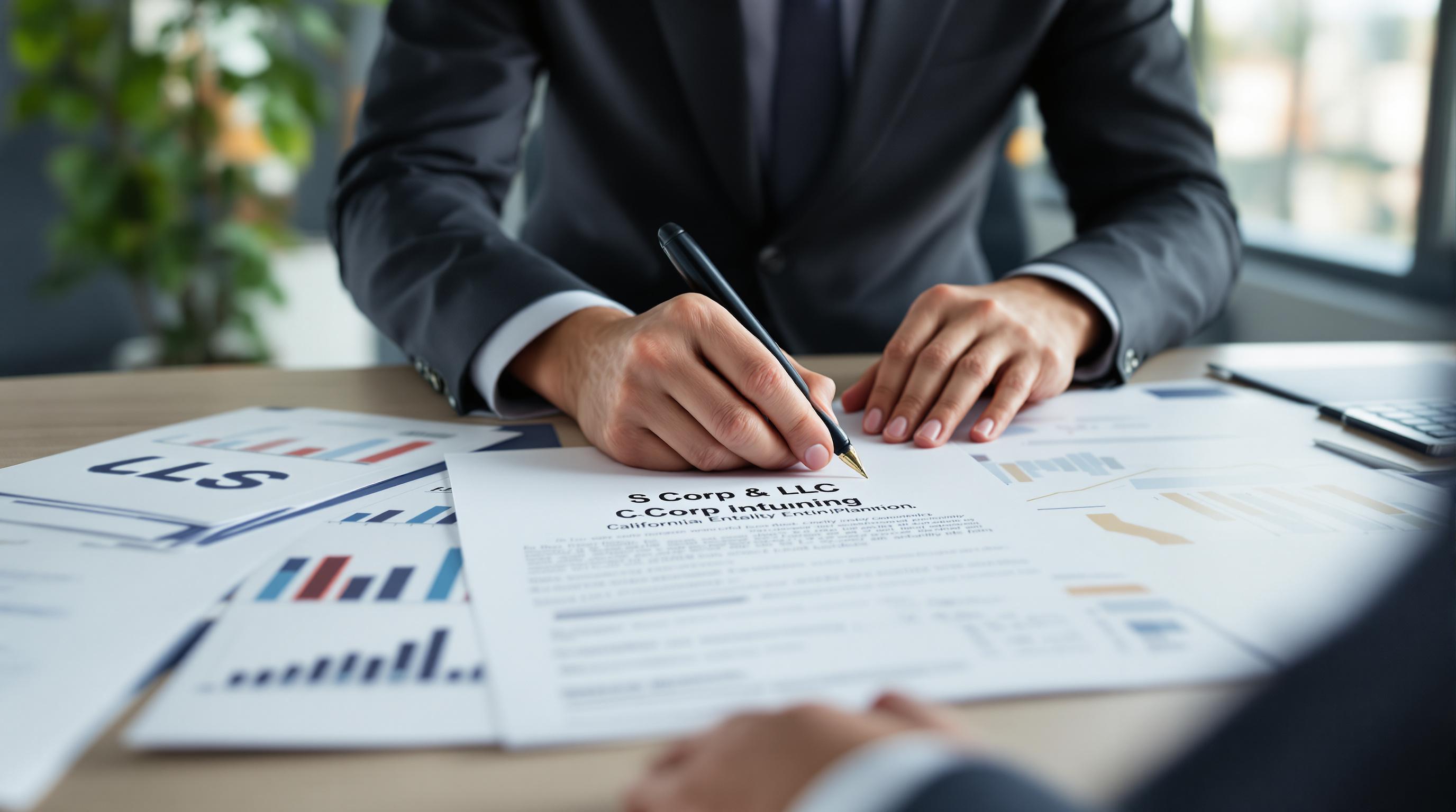 Entity structuring for California S Corp and LLC