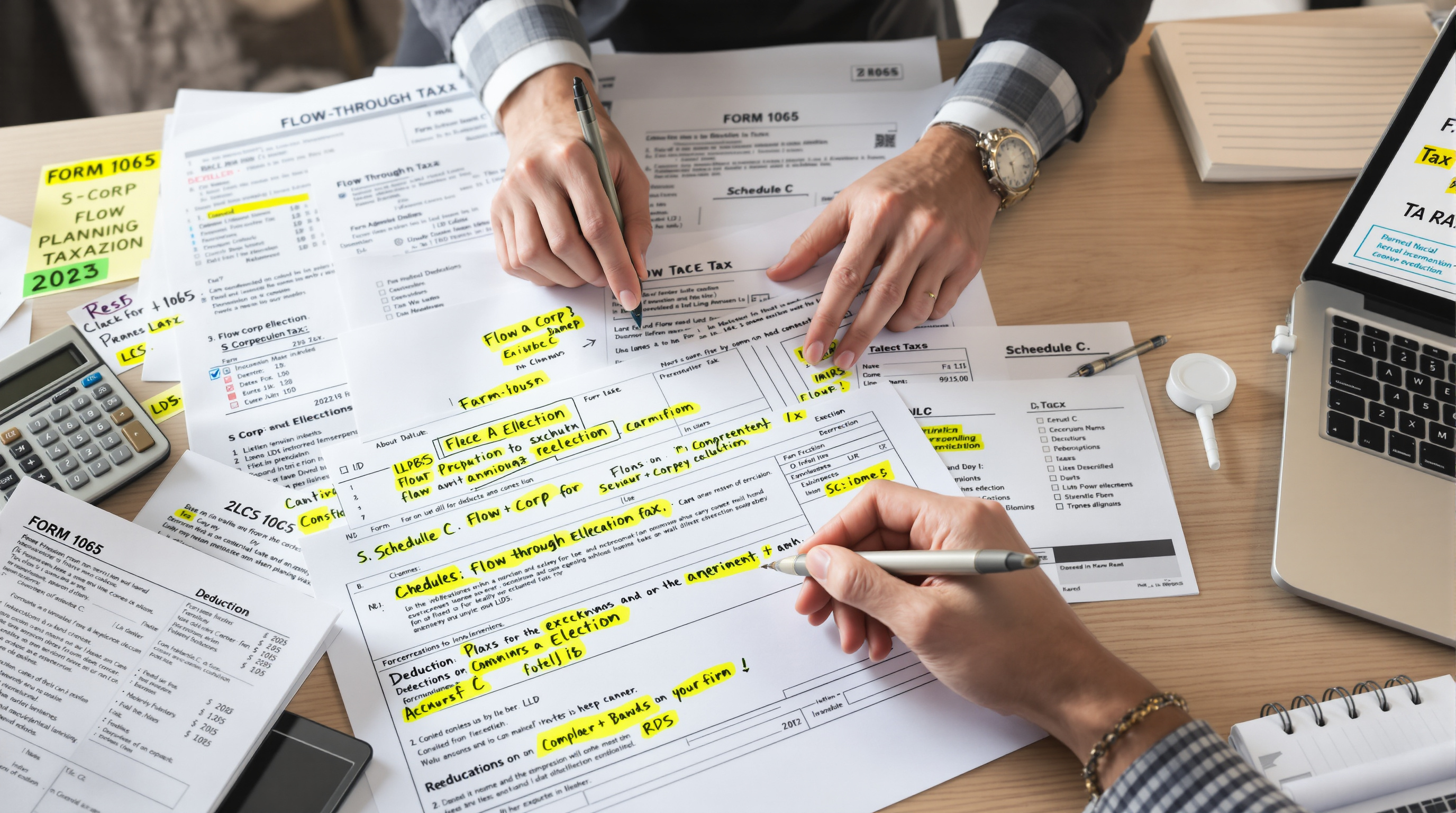 LLC tax deductions desk 2025
