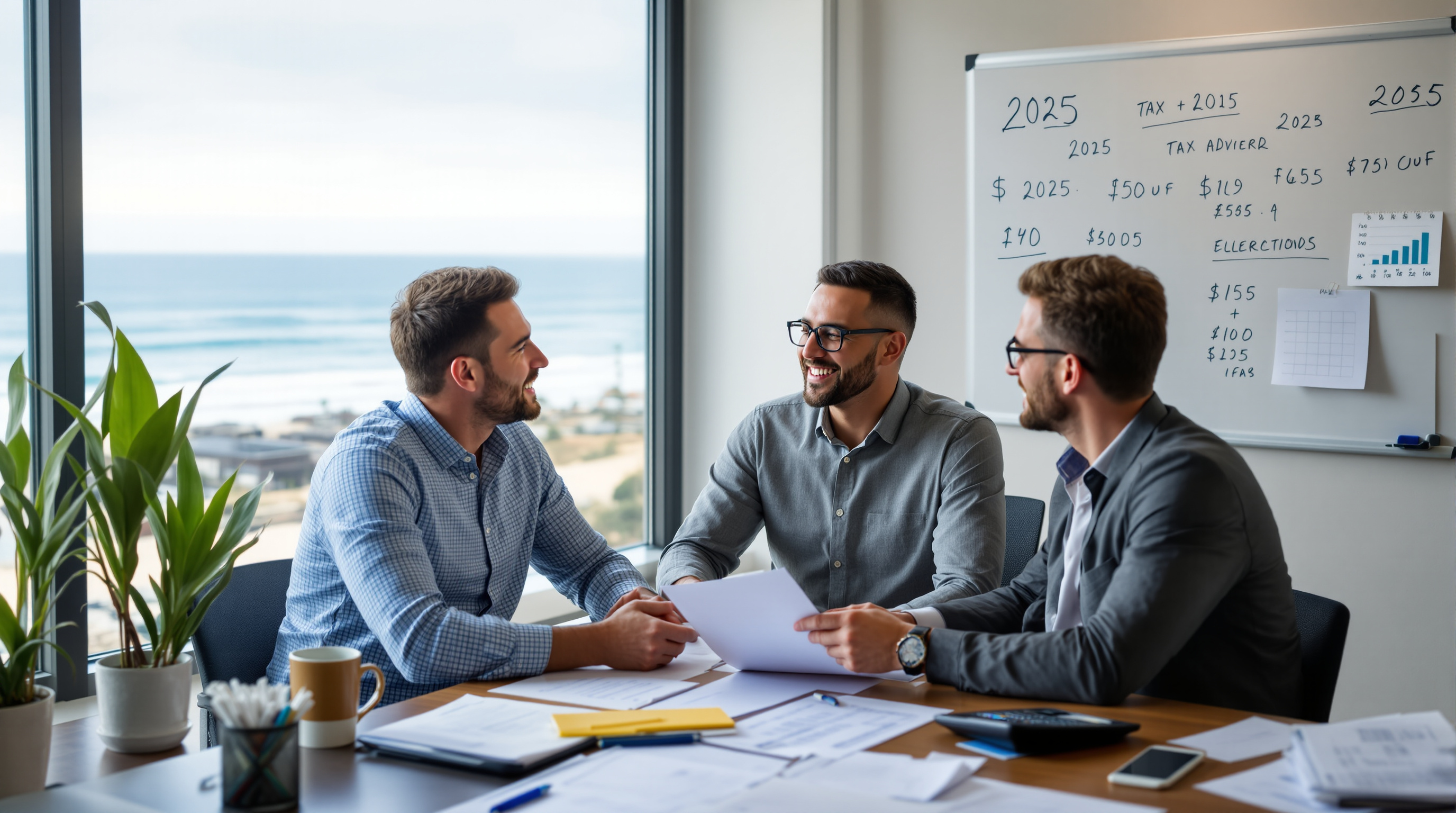 Huntington Beach tax advisor with client, 2025 tax planning