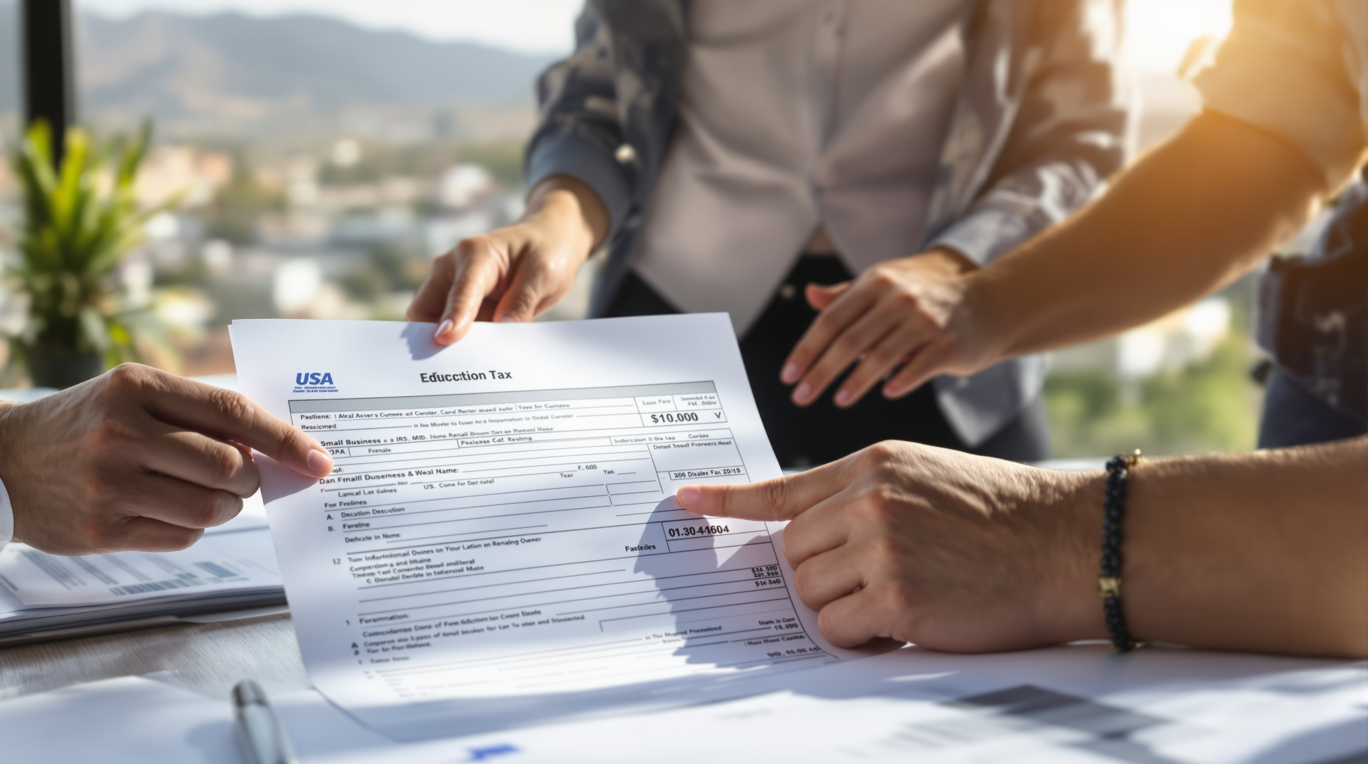 Pasadena CPA tax consultation paperwork