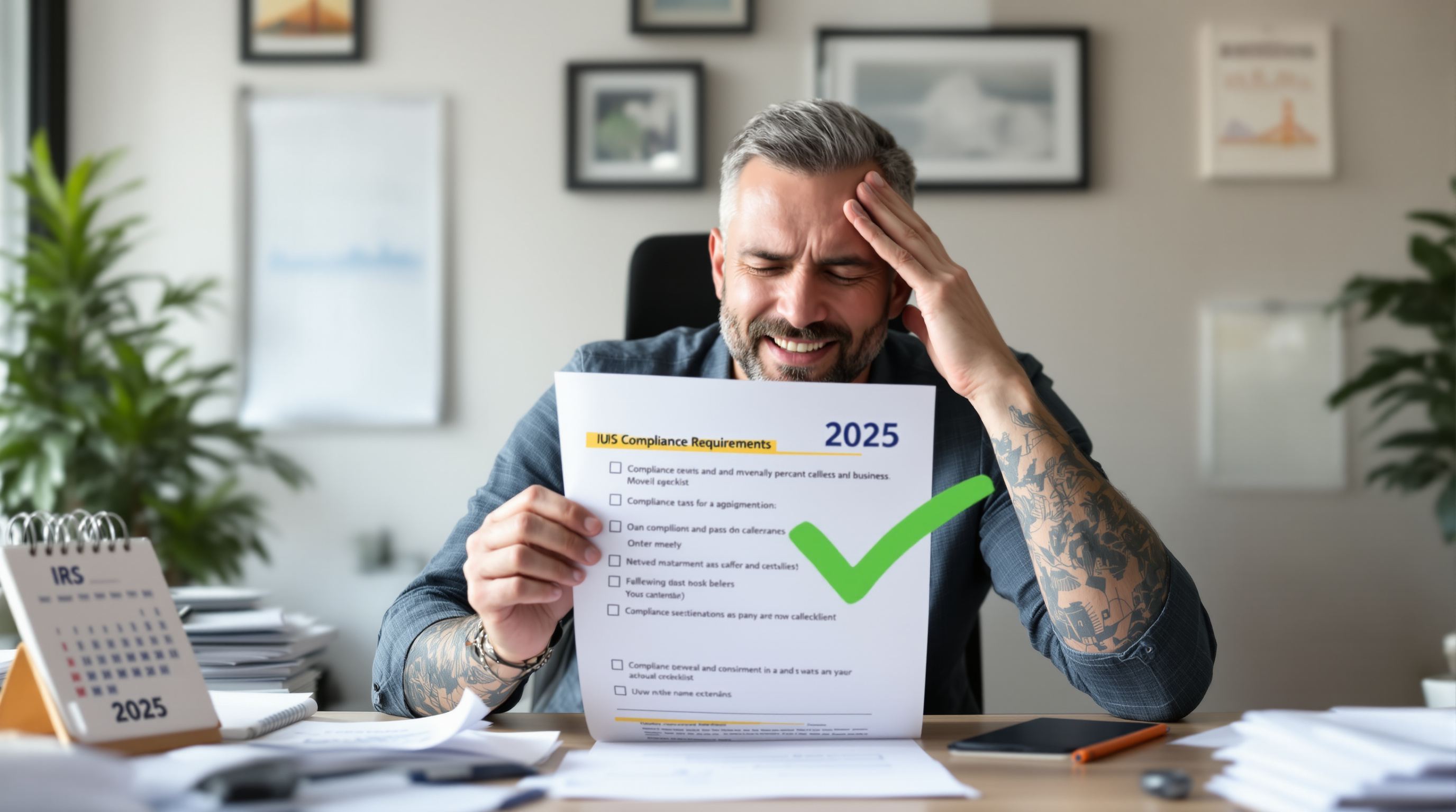 California business owner at desk handling FTB and IRS notices in 2025