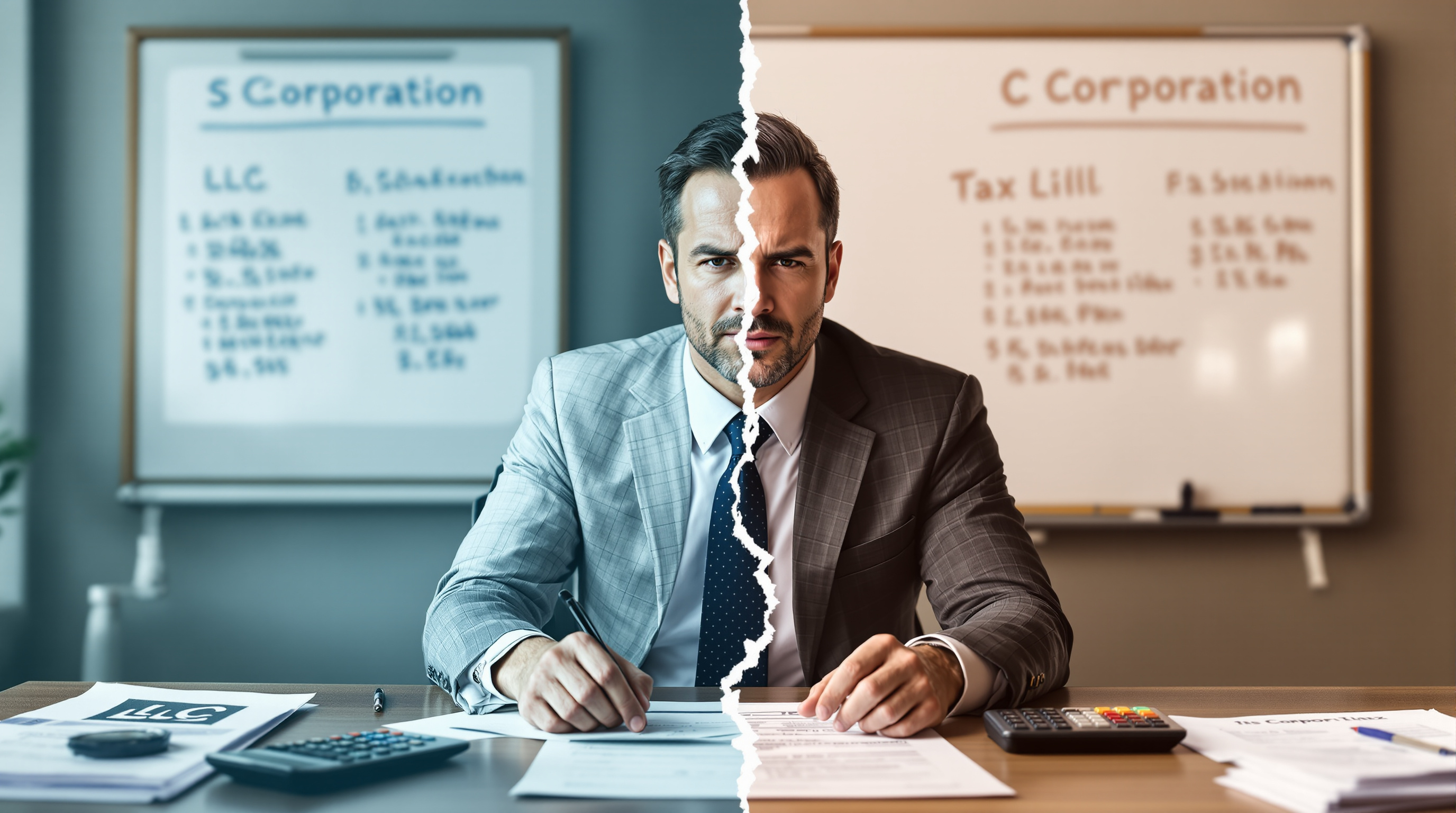 LLC owner S Corp C Corp comparison