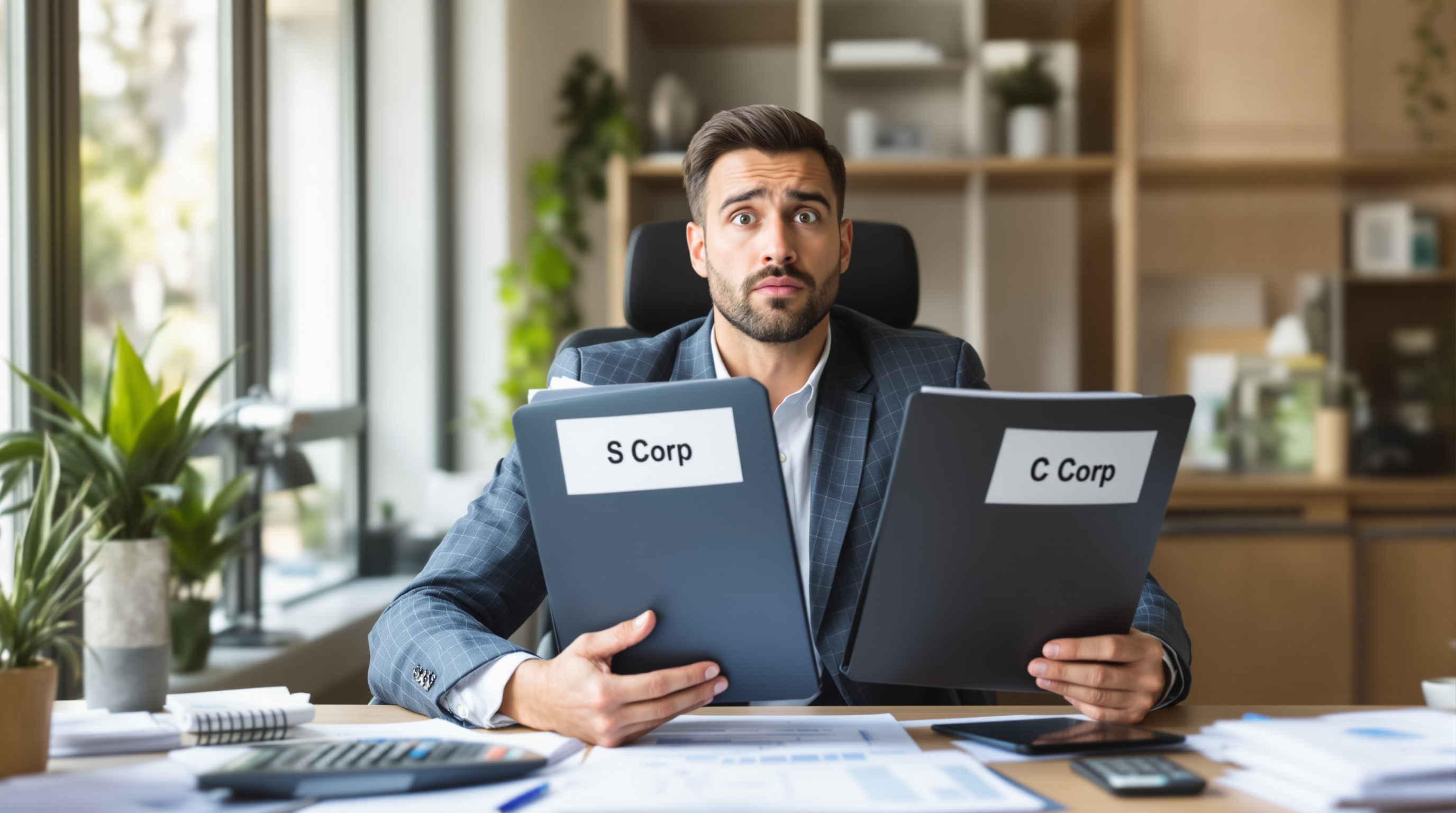 Business owner considering S Corp vs C Corp in California