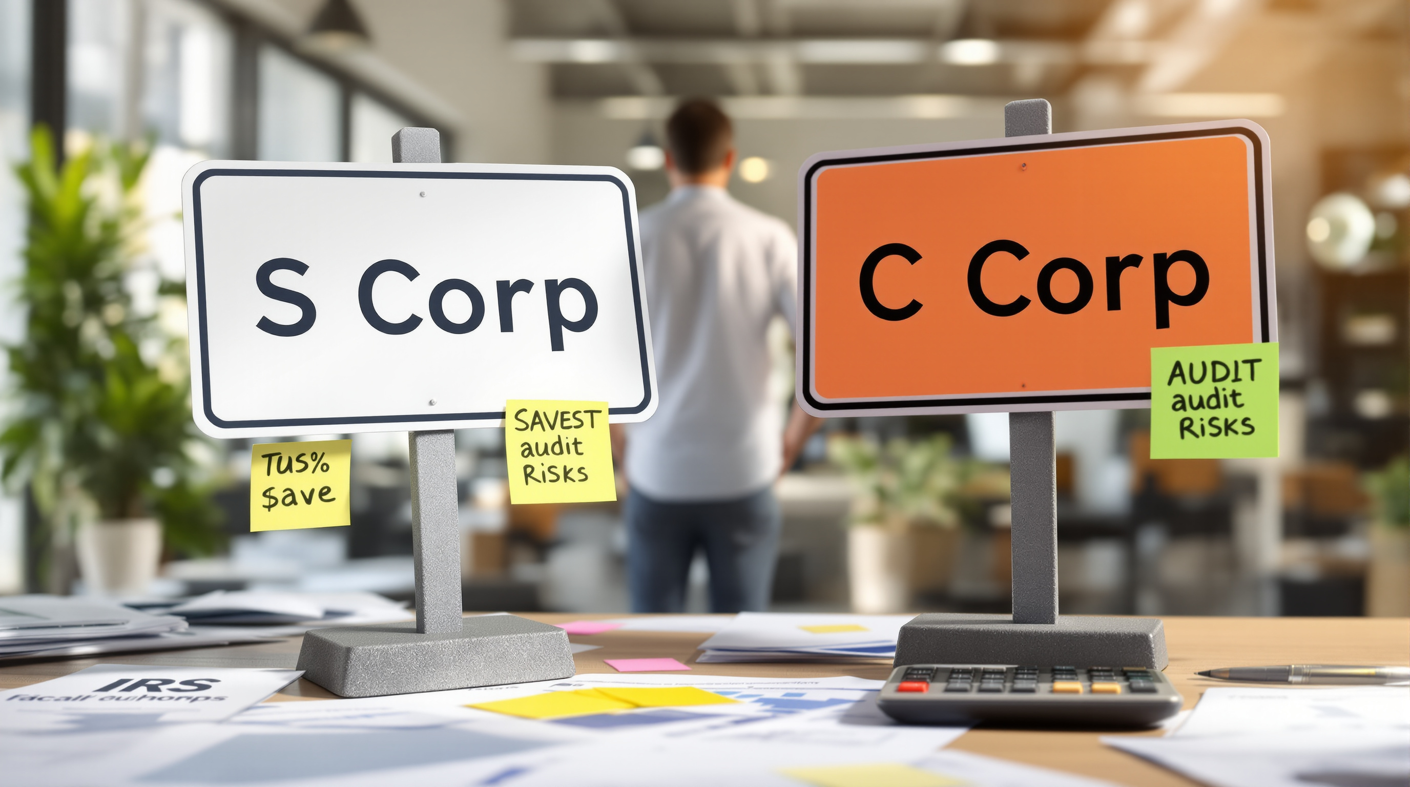 California business owner deciding S Corp vs C Corp